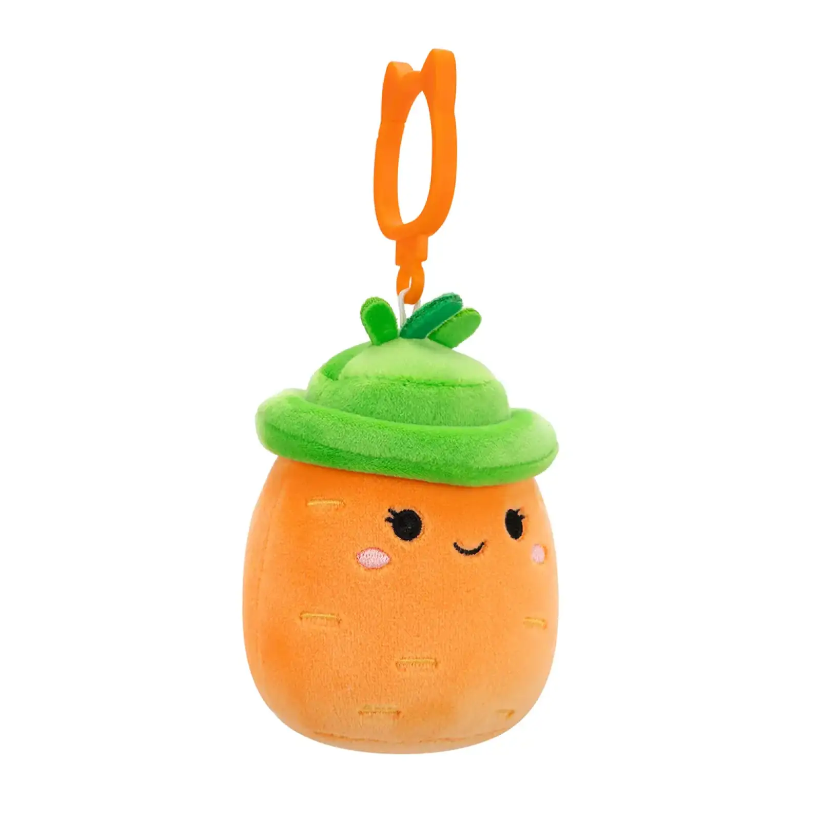 Мягкая игрушка на клипсе SQUISHMALLOWS – МОРКОВКА КАРОЛИНА (9 cm) (SQCP00462)