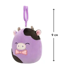 Мягкая игрушка на клипсе SQUISHMALLOWS – КОРОВКА АЛЕКСИ (9 cm) (SQCP00463)