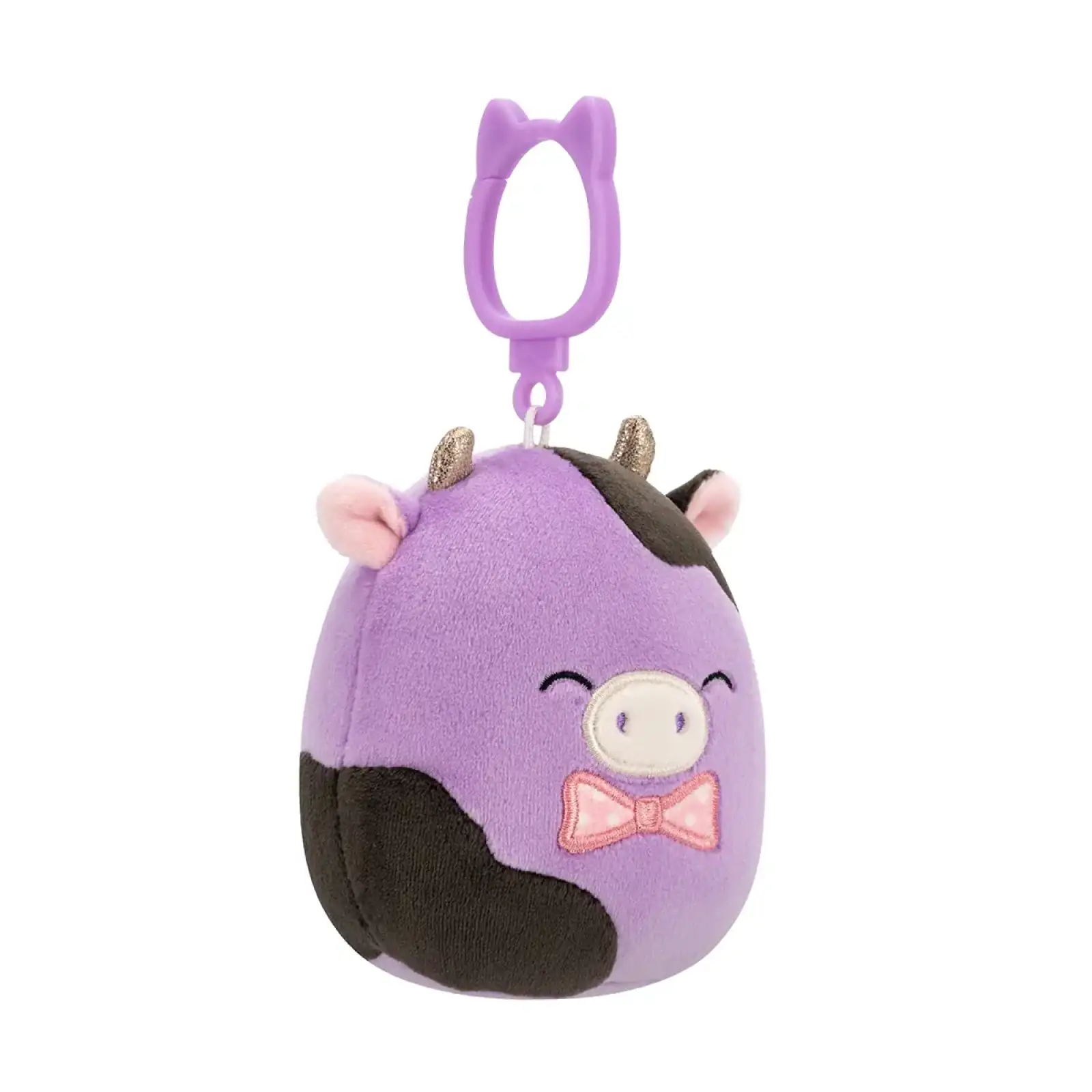 Мягкая игрушка на клипсе SQUISHMALLOWS – КОРОВКА АЛЕКСИ (9 cm) (SQCP00463)
