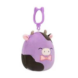Мягкая игрушка на клипсе SQUISHMALLOWS – КОРОВКА АЛЕКСИ (9 cm) (SQCP00463)