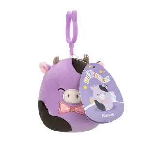 Мягкая игрушка на клипсе SQUISHMALLOWS – КОРОВКА АЛЕКСИ (9 cm) (SQCP00463)