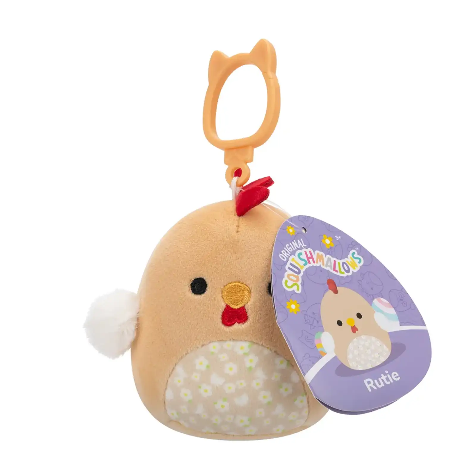 Мягкая игрушка на клипсе SQUISHMALLOWS – ПЕТУШОК РУТИ (9 cm) (SQCP00465)