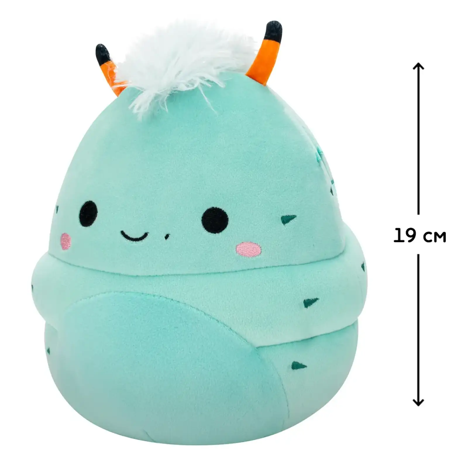 Мягкая игрушка SQUISHMALLOWS – РОГАТАЯ ГУСЕНИЦА ОЛЬТИ (19 см) (SQCR07941)
