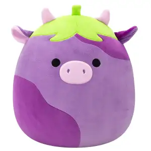 Мягкая игрушка SQUISHMALLOWS – КОРОВКА-БАКЛАЖАН ФРЕДЕРИК (30 см) (SQCR07969)