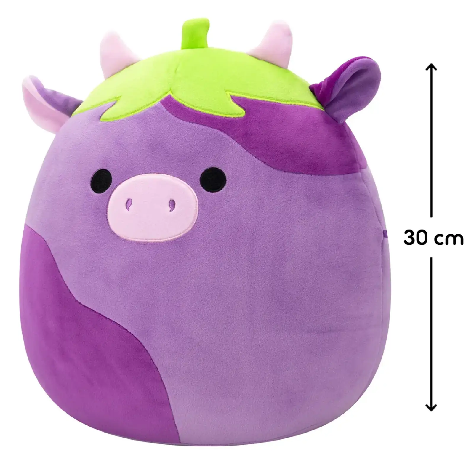 Мягкая игрушка SQUISHMALLOWS – КОРОВКА-БАКЛАЖАН ФРЕДЕРИК (30 см) (SQCR07969)