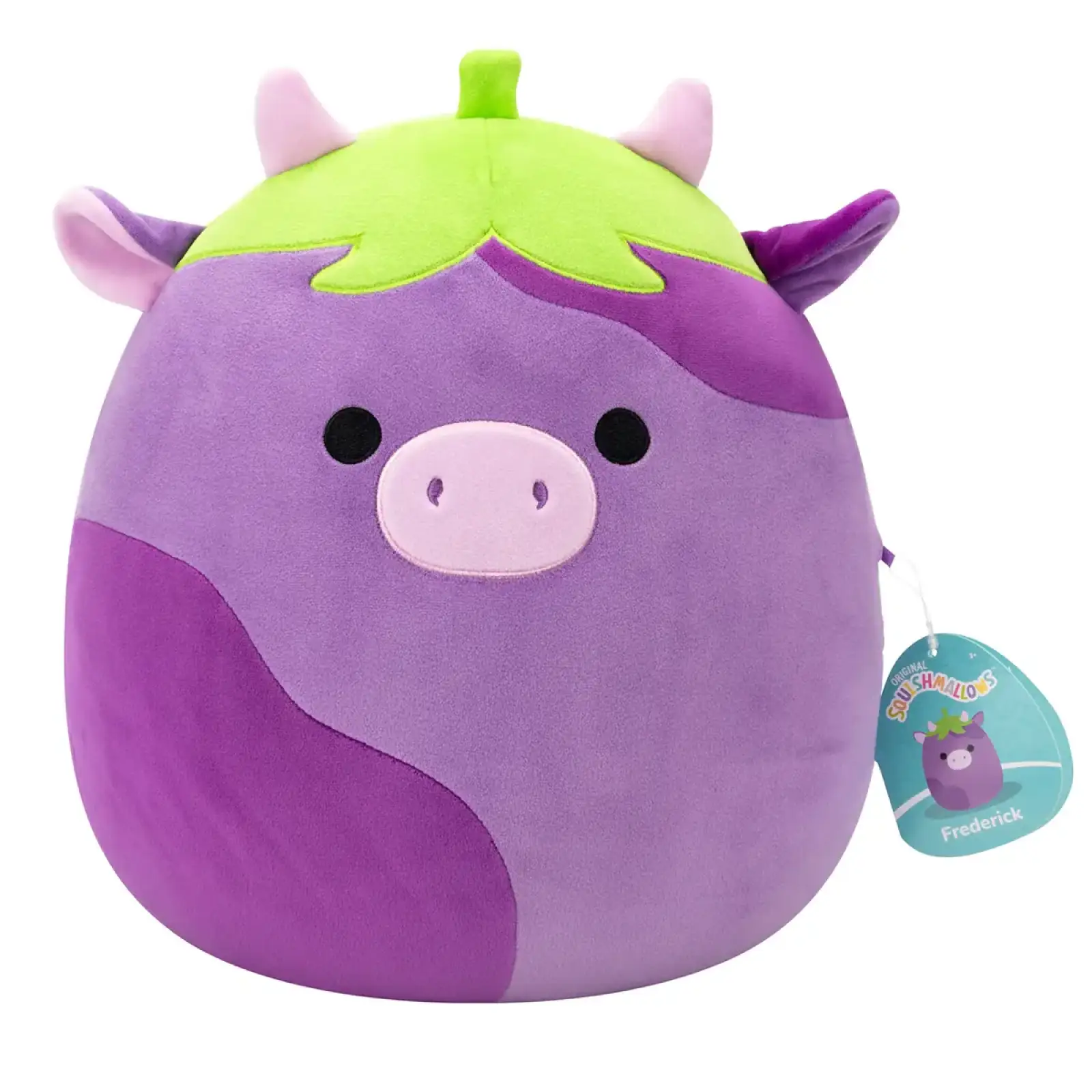 Мягкая игрушка SQUISHMALLOWS – КОРОВКА-БАКЛАЖАН ФРЕДЕРИК (30 см) (SQCR07969)