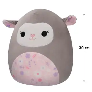 М'яка іграшка SQUISHMALLOWS - СІРЕ ЯГНЯ (30 cm) (SQER00912)
