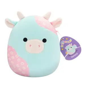 М'яка іграшка SQUISHMALLOWS - М'ЯТНА ПАСТЕЛЬНА КОРІВКА (19 cm) (SQER01209)