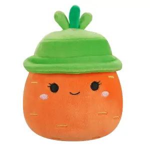 М'яка іграшка SQUISHMALLOWS - МОРКВИНКА КАРОЛІНА В КАПЕЛЮСІ (19 cm) (SQER01214)