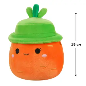 Мягкая игрушка SQUISHMALLOWS - МОРКОВКА КАРОЛИНА В ШЛЯПЕ (19 cm) (SQER01214)