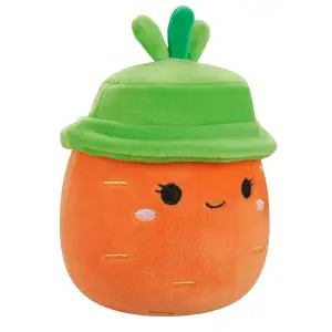 Мягкая игрушка SQUISHMALLOWS - МОРКОВКА КАРОЛИНА В ШЛЯПЕ (19 cm) (SQER01214)