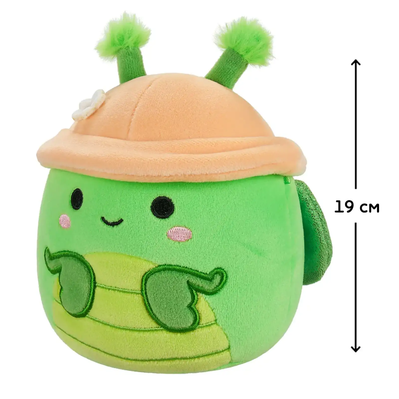 М'яка іграшка SQUISHMALLOWS - БОГОМОЛ ТРЕНТОН У КАПЕЛЮСІ (19 cm) (SQER01217)