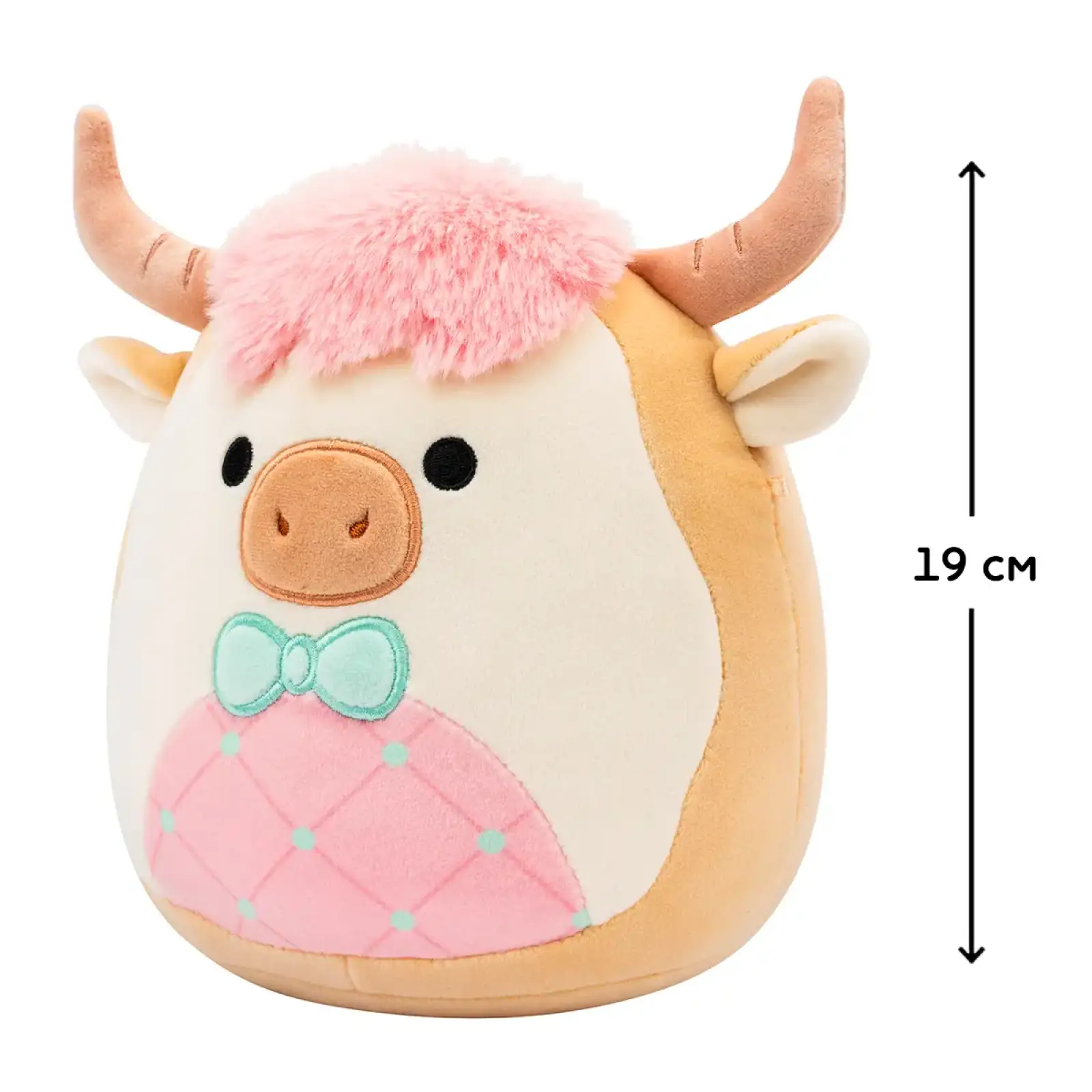 М'яка іграшка SQUISHMALLOWS - КОРІВКА САМСОН (19 cm) (SQER01229)