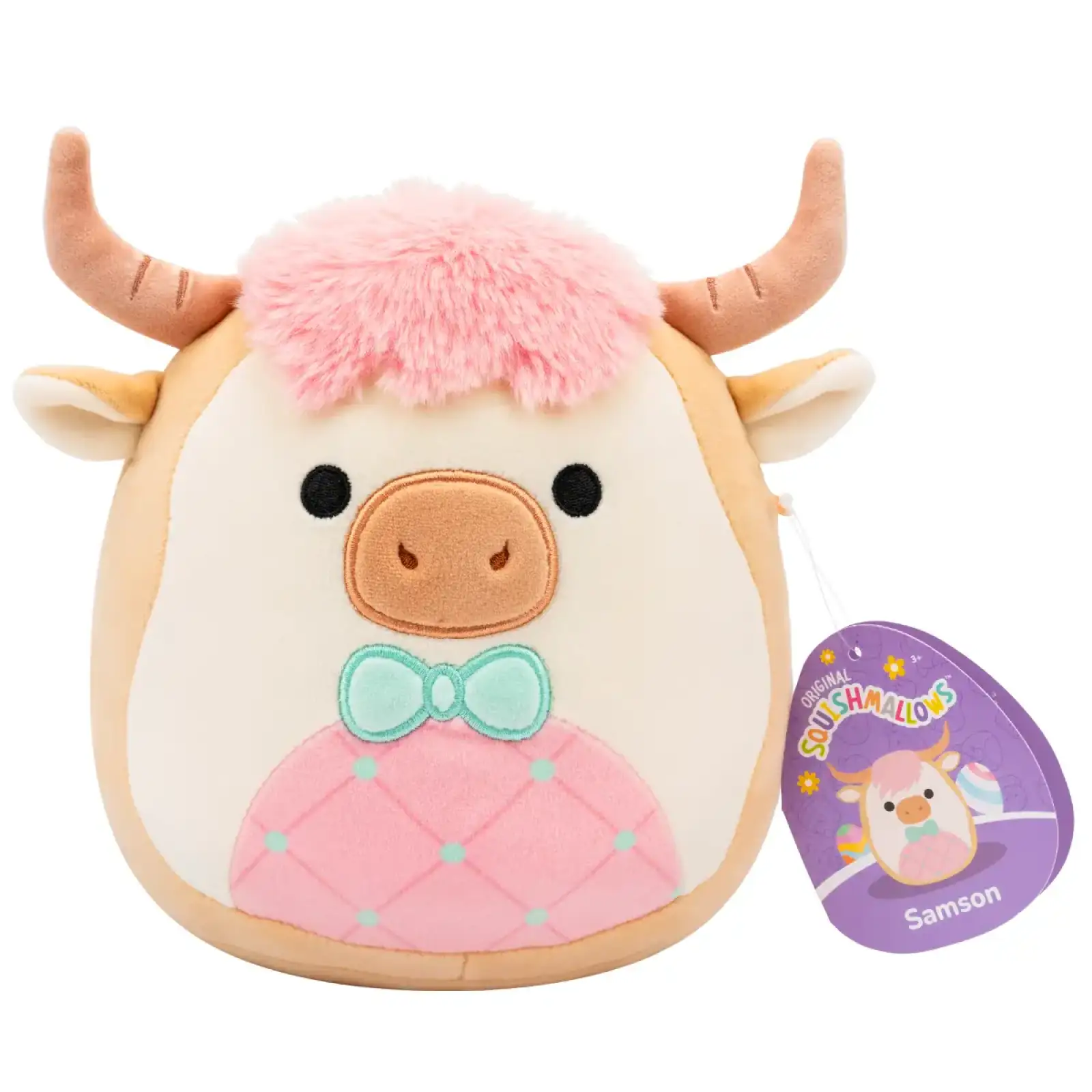 М'яка іграшка SQUISHMALLOWS - КОРІВКА САМСОН (19 cm) (SQER01229)