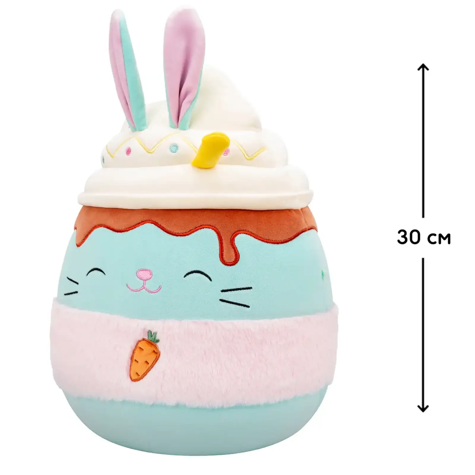 М'яка іграшка SQUISHMALLOWS – КРОЛИК БАТТЕНС (30 cm) (SQER01262)
