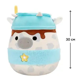 М'яка іграшка SQUISHMALLOWS – СІРА КОРІВКА (30 cm) (SQER01263)