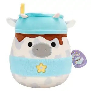 М'яка іграшка SQUISHMALLOWS – СІРА КОРІВКА (30 cm) (SQER01263)