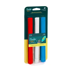 Набор стержней для 3D-ручки 3Doodler Start - МИКС (75 шт: красный, белый, синий) (3DS-ECO-MIX1-75)
