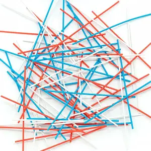 Набор стержней для 3D-ручки 3Doodler Start - МИКС (75 шт: красный, белый, синий) (3DS-ECO-MIX1-75)