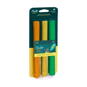 Набір стрижнів для 3D-ручки 3Doodler Start - МІКС (75 шт: помаранчевий, жовтий, зелений) (3DS-ECO-MIX2-75)