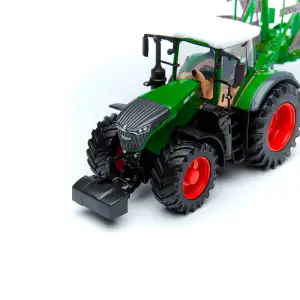 Модель - ТРАКТОР FENDT 1050 VARIO з роторними валковими граблями (10 cm) Bburago (18-31665)