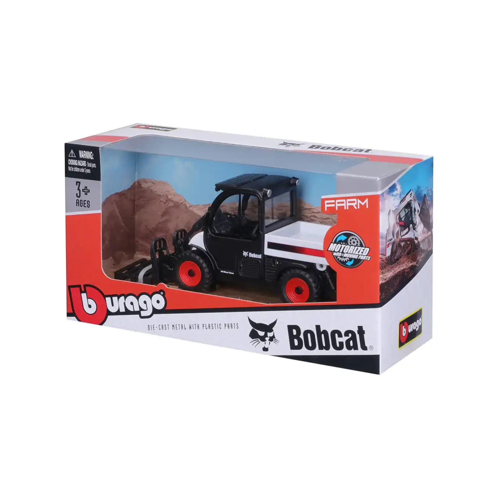 Модель - ПОГРУЗЧИК BOBCAT TOOLCAT 5600 (10 cm) Bburago (18-31806)