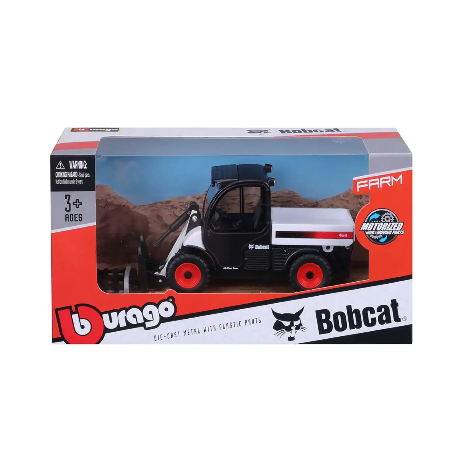 Модель - ПОГРУЗЧИК BOBCAT TOOLCAT 5600 (10 cm) Bburago (18-31806)