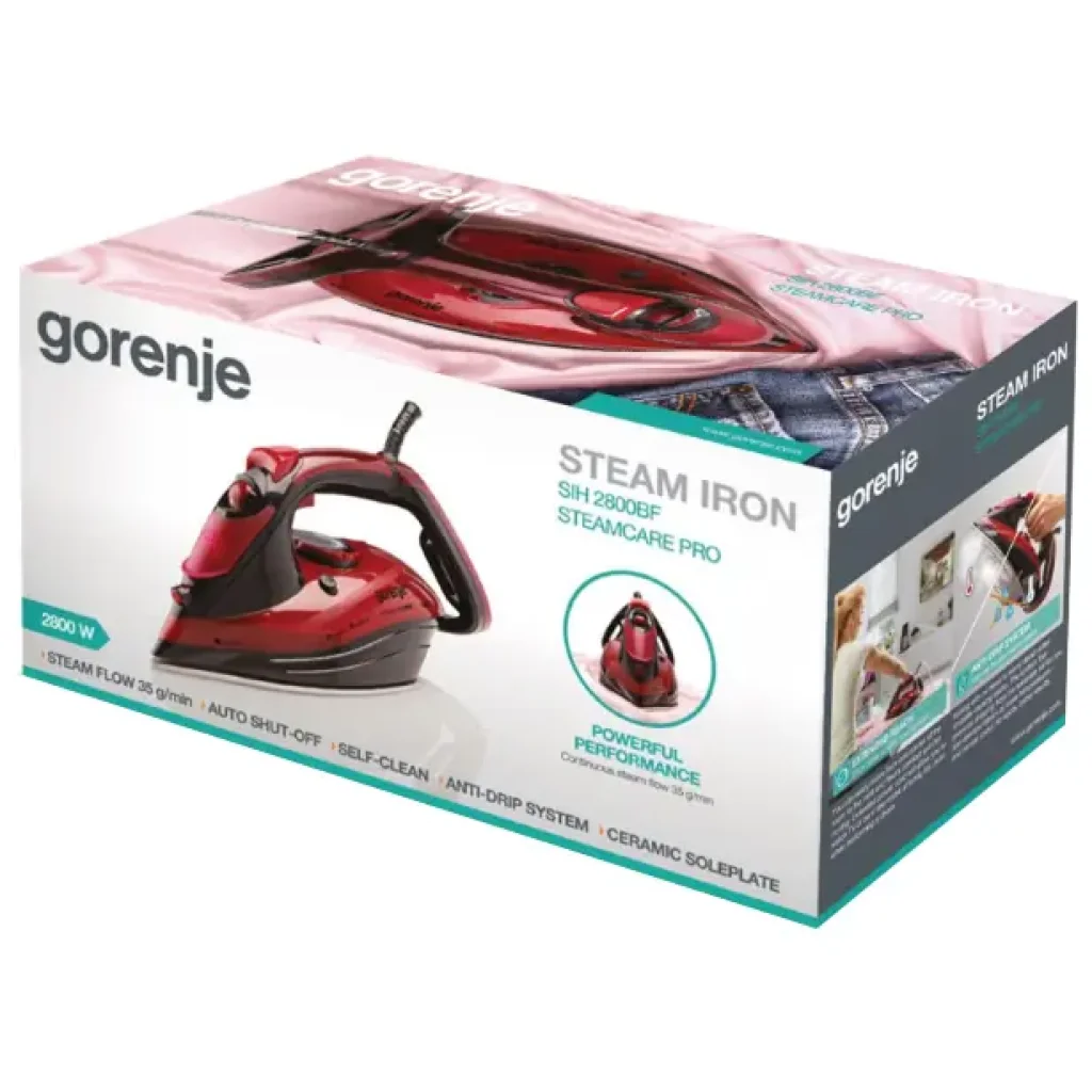 Утюг с подачей пара Gorenje SIH2800BF UA