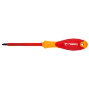 Отвертка TOPEX Викрутка хрестова 1000 В, PZ2 х 100 мм (39D480)