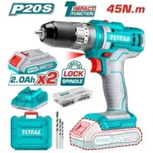 Шуруповерт TOTAL TIDLI201452 ударний 20В, Li-Ion, 2ак. UA