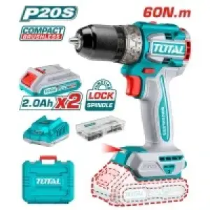 Шуруповерт TOTAL TDLI20602 безщітковий 20В, Li-Ion, 2ак. UA