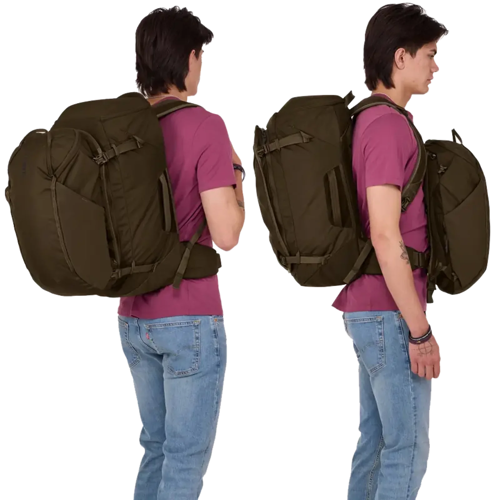 Рюкзак Thule Landmark Travel Pack 60L TLPM-260 Deep Khaki UA
