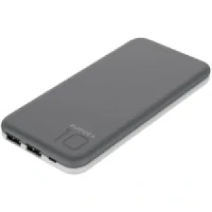 Зовнішній акумулятор PURIDEA S2 10000mAh Li-Pol Rubber Grey White UA