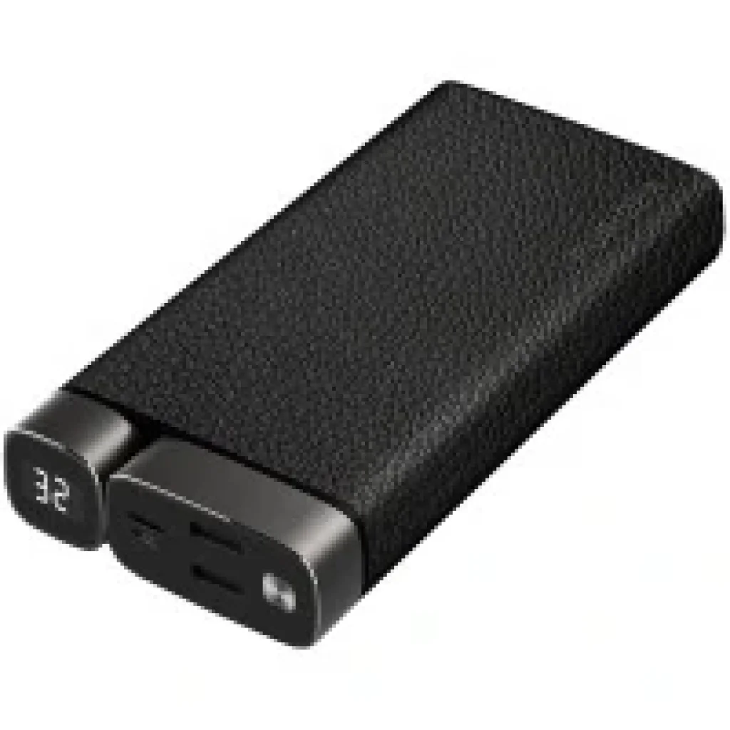Зовнішній акумулятор PURIDEA X02 20000mAh Li-Pol +TYPE-C Leather Чорний UA