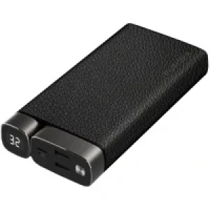 Зовнішній акумулятор PURIDEA X02 20000mAh Li-Pol +TYPE-C Leather Чорний UA