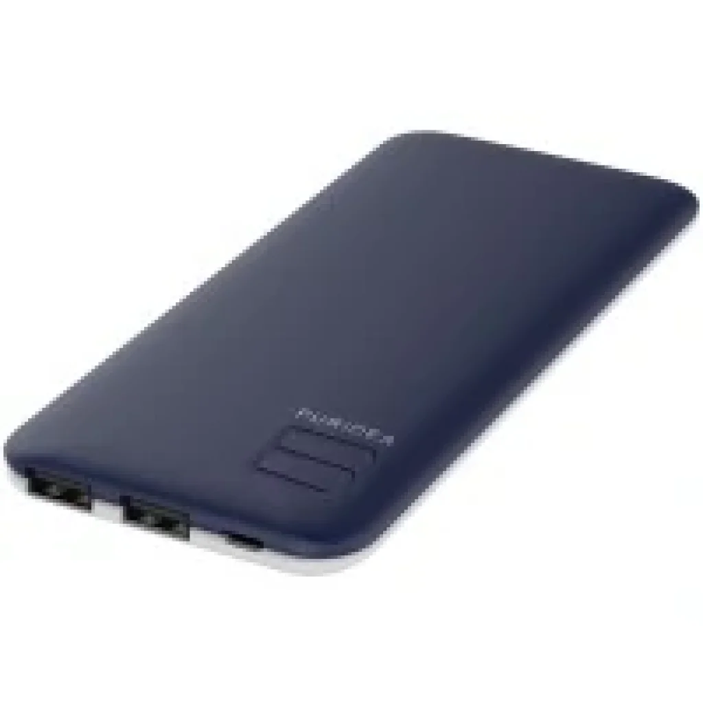 Зовнішній акумулятор PURIDEA S4 6000mAh Li-Pol Rubber Синій Білий UA