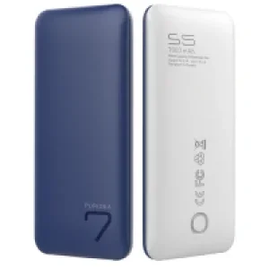 Зовнішній акумулятор PURIDEA S5 7000mAh Li-Pol Синій/Білий UA