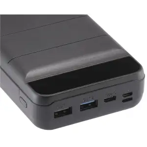 Зовнішній акумулятор YENKEE YPB 3010-30000 mAh Li-pol+TYPE-C Black