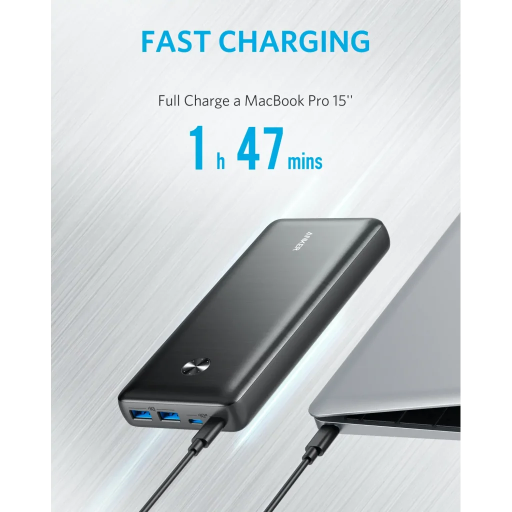 Зовнішній акумулятор ANKER PowerCore III Elite 25600 mAh 87W (Чорний) UA