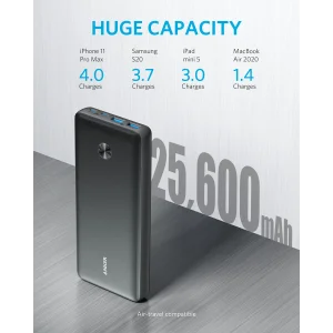 Зовнішній акумулятор ANKER PowerCore III Elite 25600 mAh 87W (Чорний) UA
