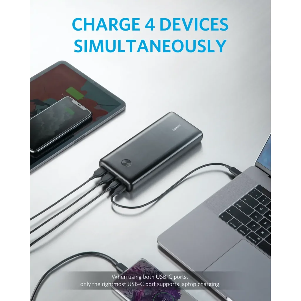 Зовнішній акумулятор ANKER PowerCore III Elite 25600 mAh 87W (Чорний) UA