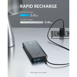 Зовнішній акумулятор ANKER PowerCore III Elite 25600 mAh 87W (Чорний) UA
