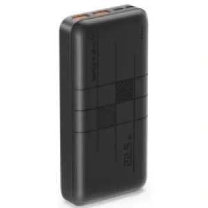 Зовнішній акумулятор XO PR188 20000 mAh PD20W + QC22.5W (Чорний) UA