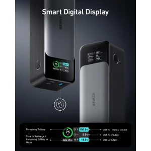 Внешний аккумулятор ANKER PowerCore 737 GaNPrime 24000 mAh 140W PD (Черный) UA