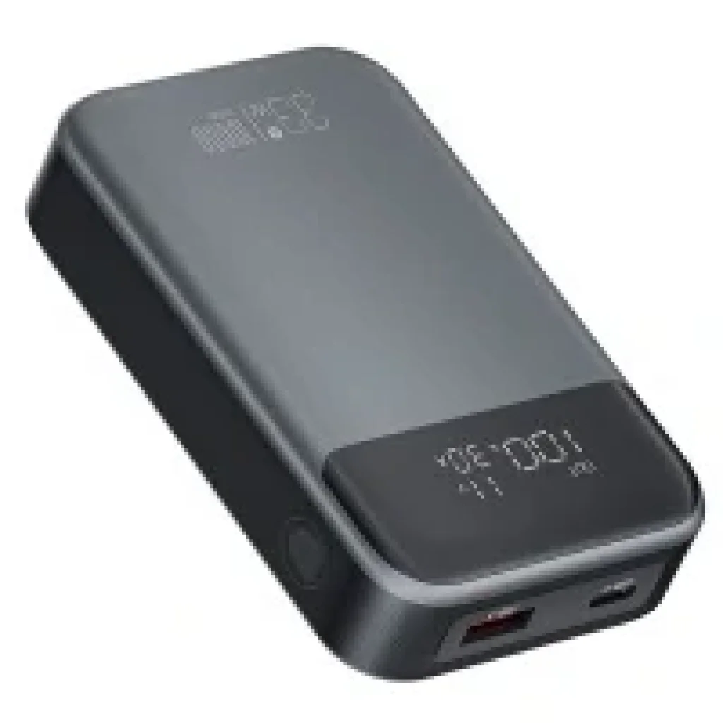 Зовнішній акумулятор XO PR232 10000 mAh PD30W + PPS33W (Чорний) UA