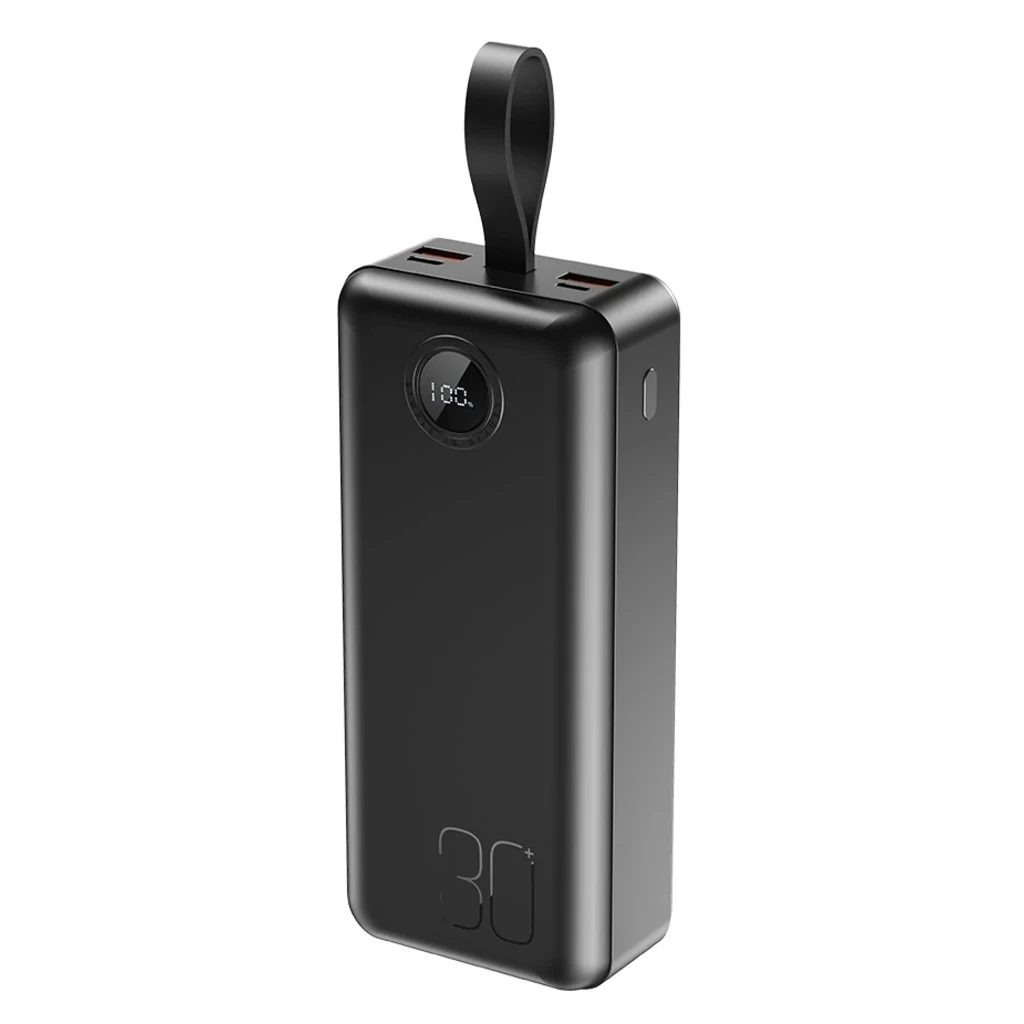 Зовнішній акумулятор XO PR240 30000 mAh PD20W + QC22.5W with light (Black) UA