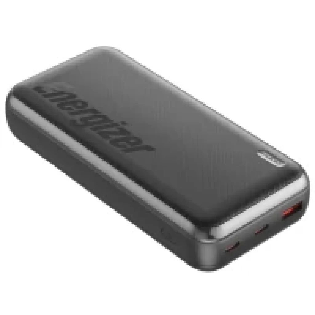 Зовнішній акумулятор ENERGIZER UE20055PQ 20000 mAh PD20W + QC22.5W (Чорний) UA