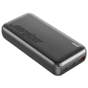 Зовнішній акумулятор ENERGIZER UE20055PQ 20000 mAh PD20W + QC22.5W (Чорний) UA
