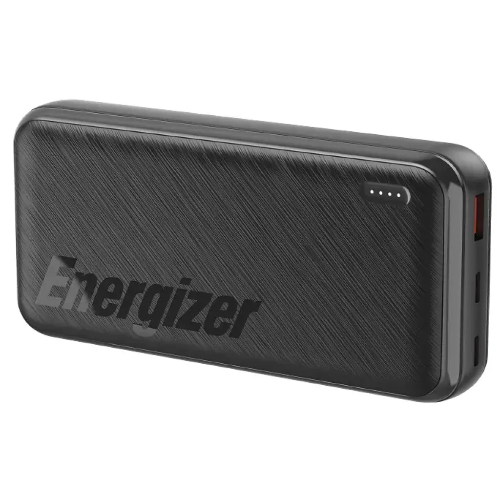 Зовнішній акумулятор ENERGIZER UE20055PQ 20000 mAh PD20W + QC22.5W (Чорний) UA