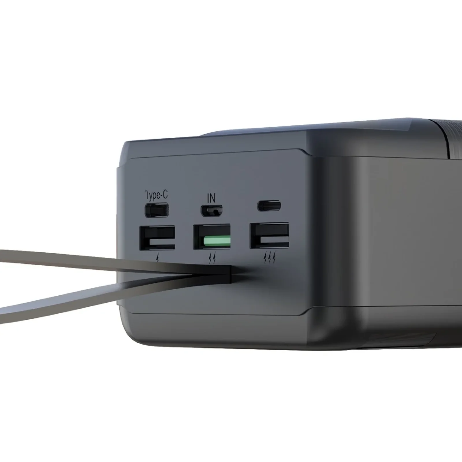 Зовнішній акумулятор XO PR157 40000 mAh 3-Input PD20W + QC22.5W with light Black UA
